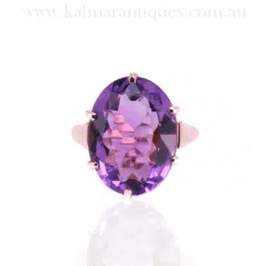 Exquisite Vintage Amethyst Ring from 1977