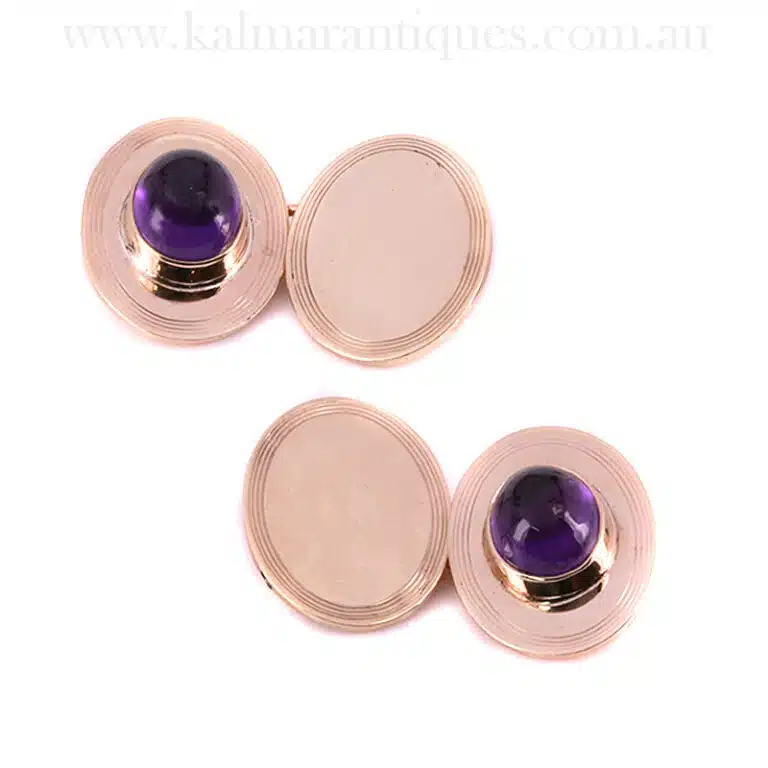 Vintage amethyst cufflinks