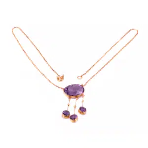 Antique amethyst necklace