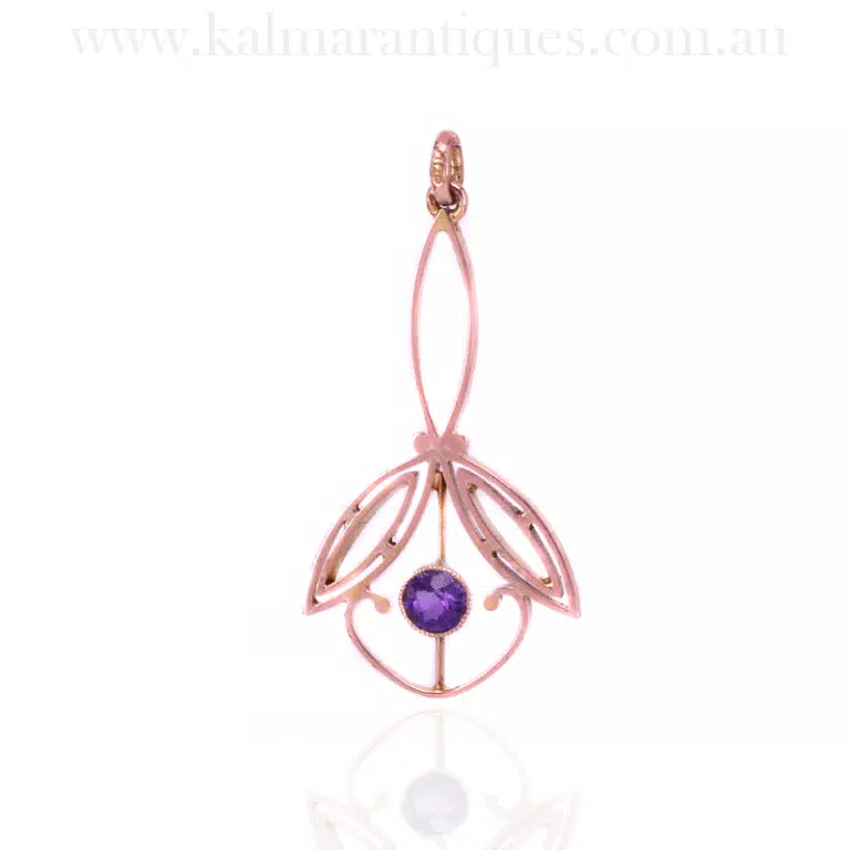 Antique amethyst pendant