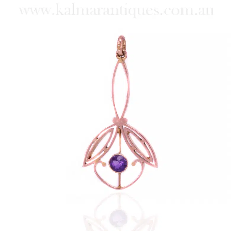 Antique amethyst pendant
