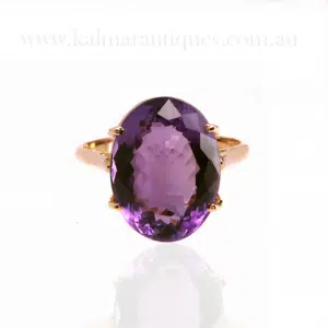vintage amethyst ring