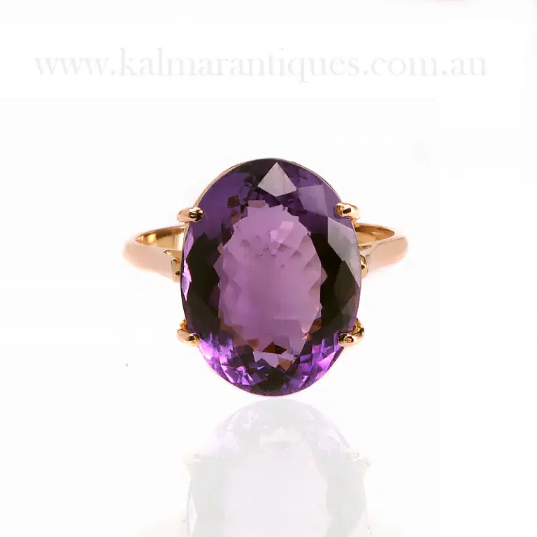 vintage amethyst ring