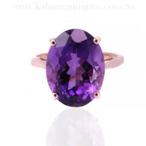 Vintage amethyst ring 7