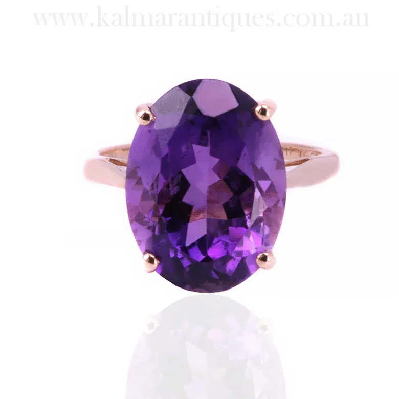 Vintage amethyst ring 7