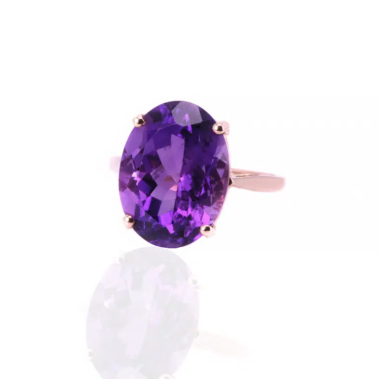 Vintage amethyst ring made in 1977