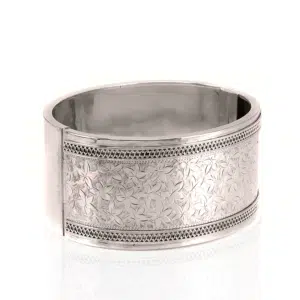 Hand engraved Victorian era bangle