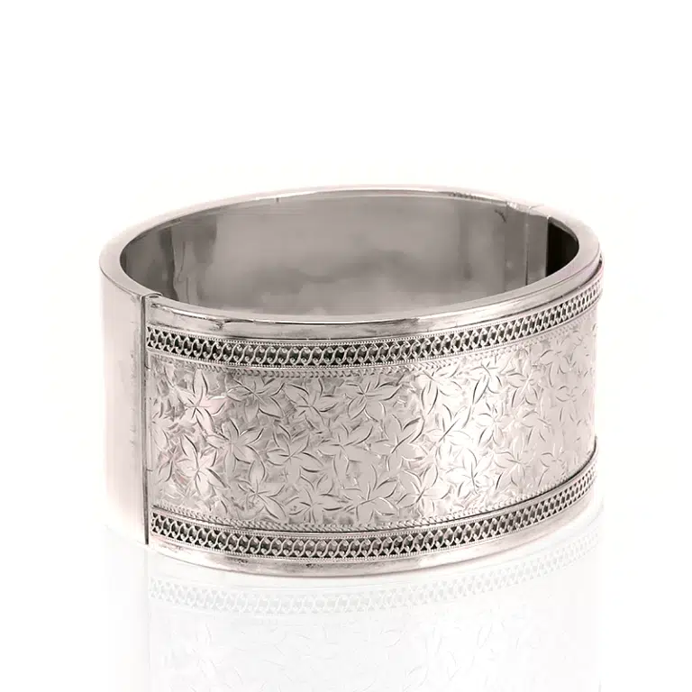 Hand engraved Victorian era bangle