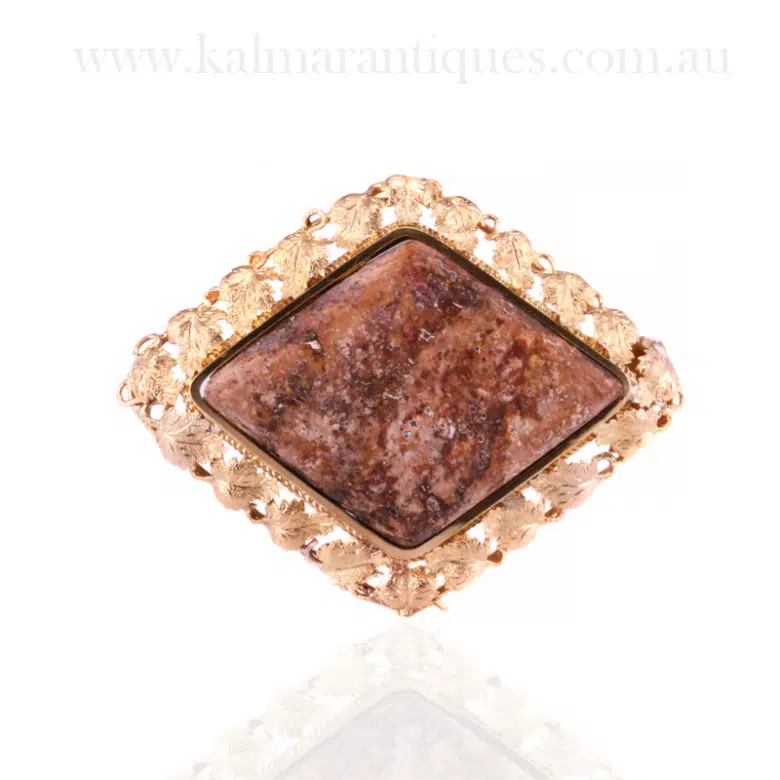 Antique gold brooch