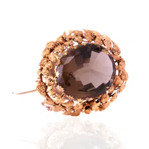 Antique citrine brooch