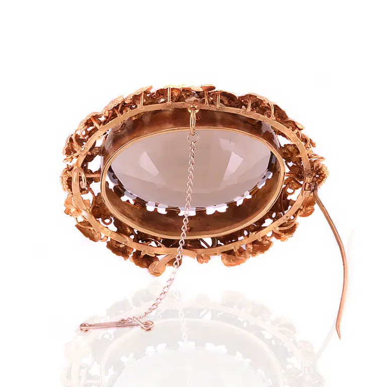 Antique citrine brooch