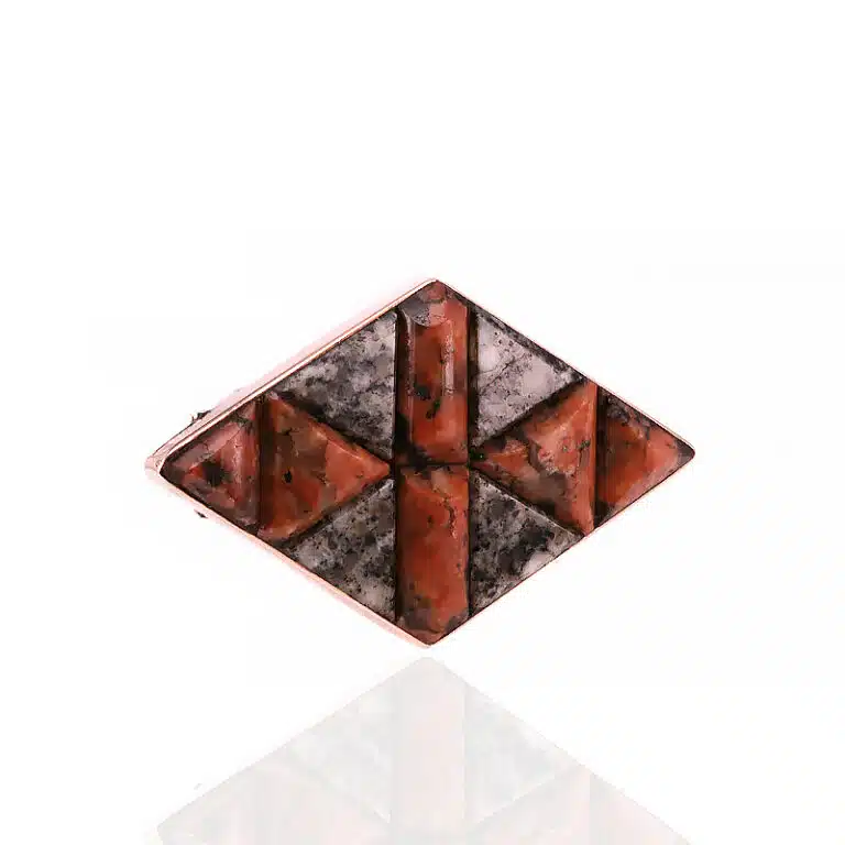 Antique jasper brooch