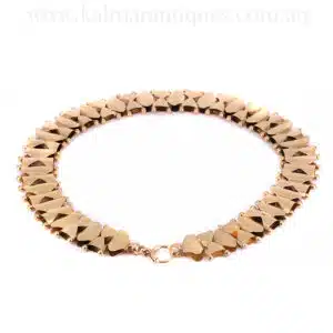 Antique 15 carat gold collar from the Victorian era