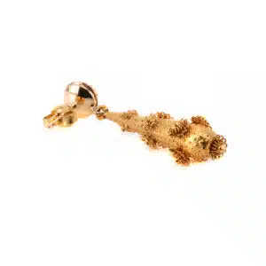 18 carat gold antique Etruscan earrings