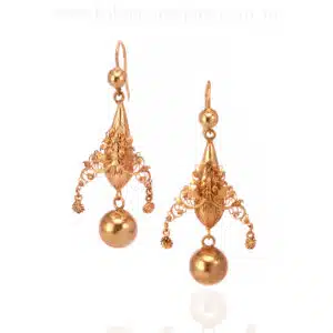 Fancy antique drop earrings