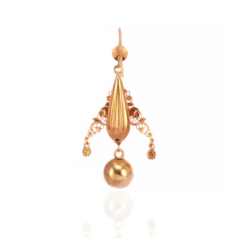 Fancy antique drop earrings