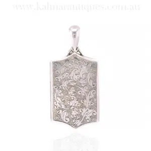Exquisite hand engraved antique locket