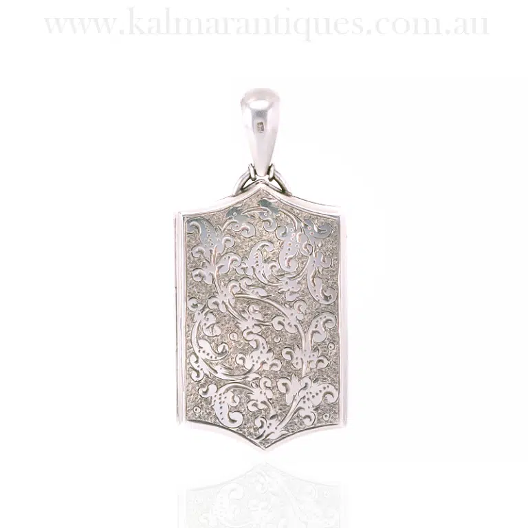 Exquisite hand engraved antique locket