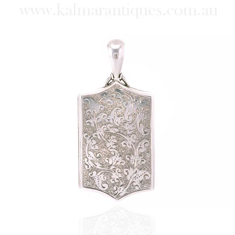 Exquisite hand engraved antique locket