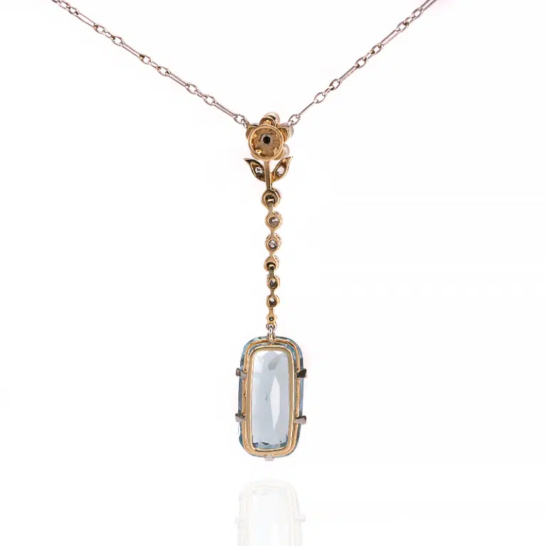 Aquamarine Art Deco necklace