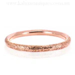 Antique engraved arm bangle