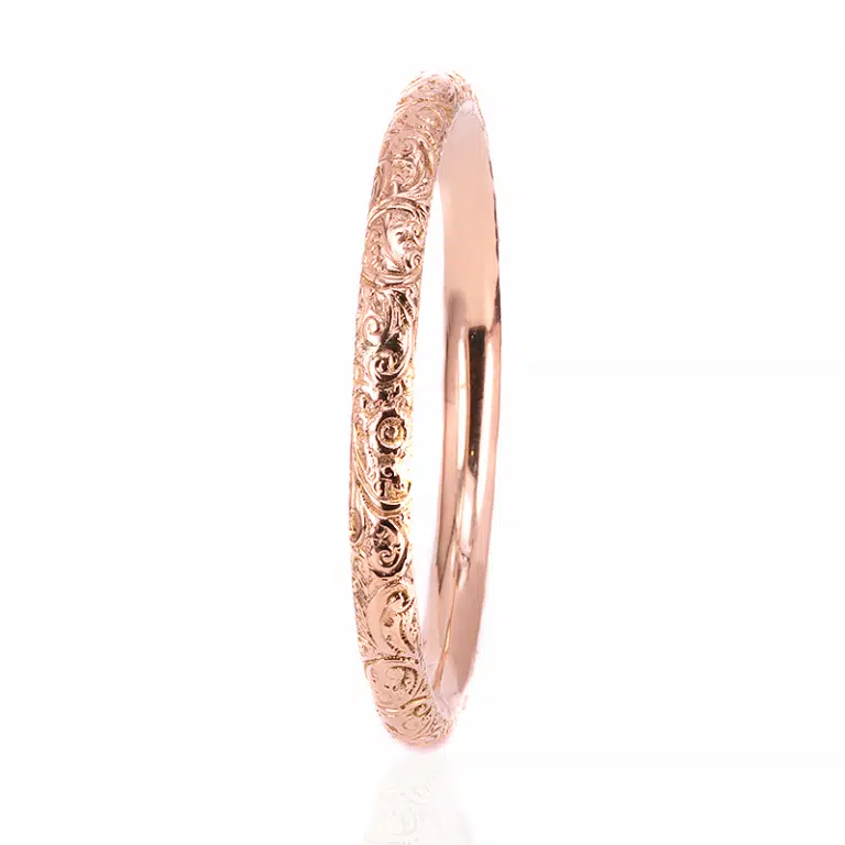 Antique engraved arm bangle