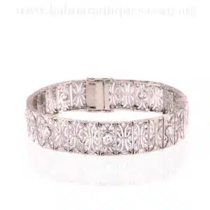 Art Deco platinum bracelet