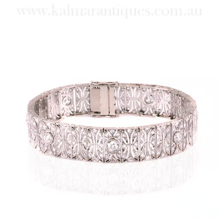 Art Deco platinum bracelet