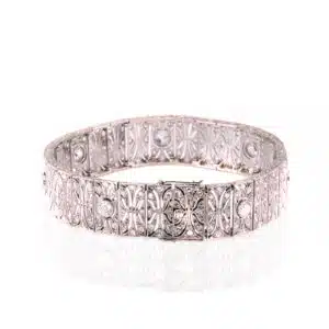 Art Deco platinum bracelet