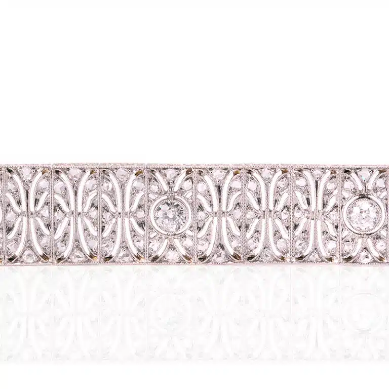 Art Deco platinum bracelet