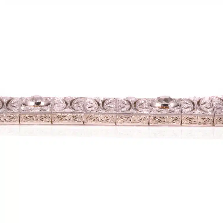 Art Deco platinum bracelet