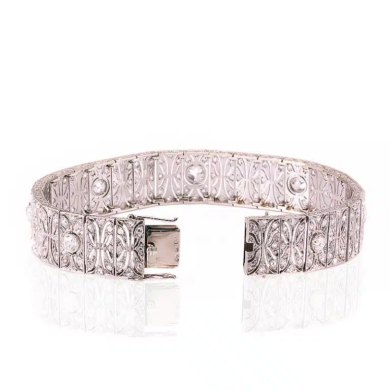 Art Deco platinum bracelet