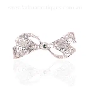 18 carat diamond brooch from the 1940's