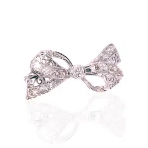 18 carat diamond brooch from the 1940's
