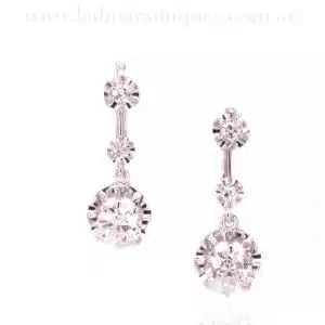 French Art Deco diamond earrings
