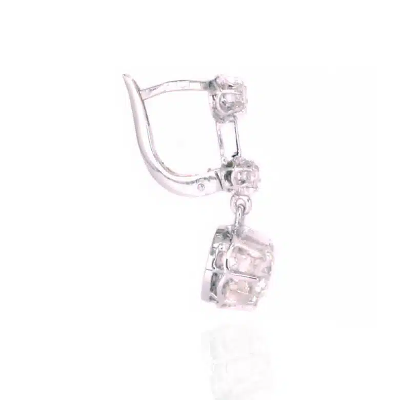 French Art Deco diamond earrings