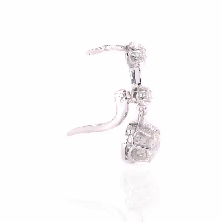 French Art Deco diamond earrings