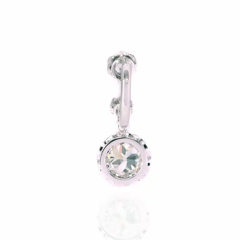 French Art Deco diamond earrings