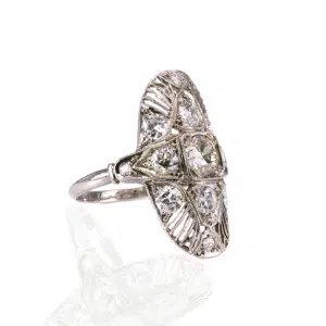 Art Deco diamond engagement ring