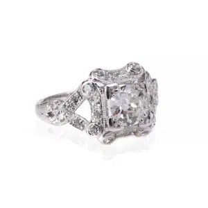 Art Deco diamond engagement ring