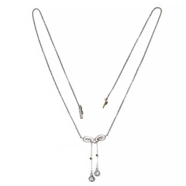 Diamond negligee necklace from the Art Deco era