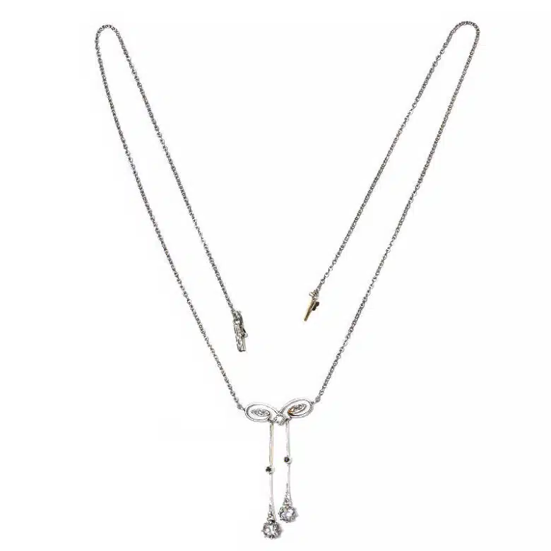 Diamond negligee necklace from the Art Deco era