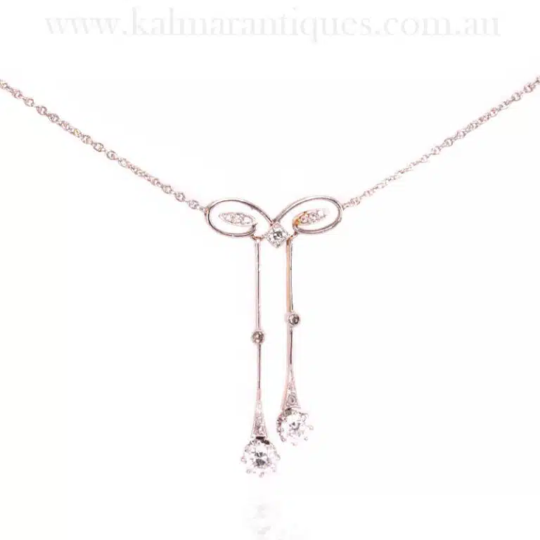 Diamond negligee necklace from the Art Deco era
