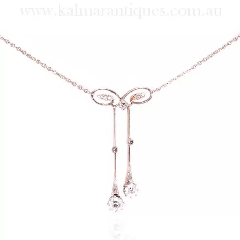 Diamond negligee necklace from the Art Deco era