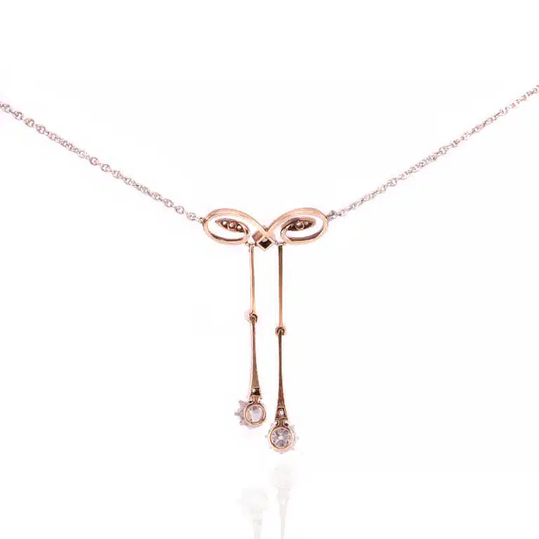 Diamond negligee necklace from the Art Deco era