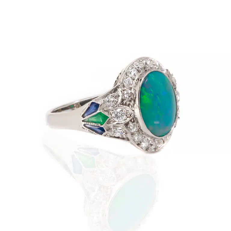 Art Deco Egyptian revival ring