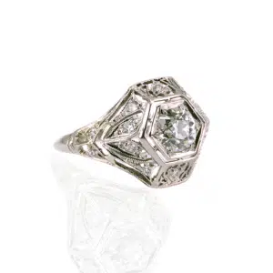 Art Deco engagement ring