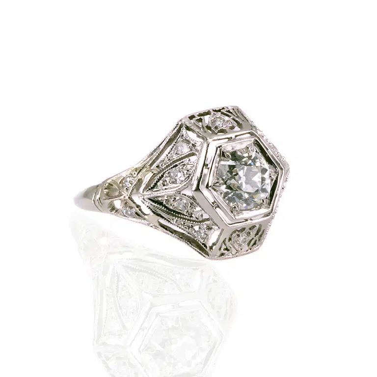 Art Deco engagement ring