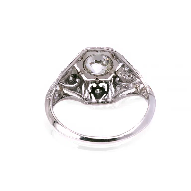 Platinum Art Deco diamond ring