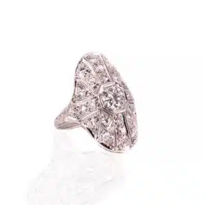 Platinum Art Deco diamond ring